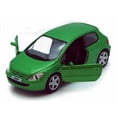 thumbnail image 1 of Peugeot 307 XSI, Golden Green - Kinsmart 5079D - 1/32 scale Diecast Model Toy Car (Brand New, but NOT IN BOX), 1 of 4
