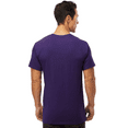 thumbnail image 3 of M&O Gold Soft Touch T-Shirt for Men, 100% Cotton Short Sleeve Taped Neck Purple Tee, L, 3 of 6