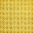 thumbnail image 1 of Ahgly Company Machine Washable Indoor Square Abstract Yellow Modern Area Rugs, 8' Square, 1 of 4