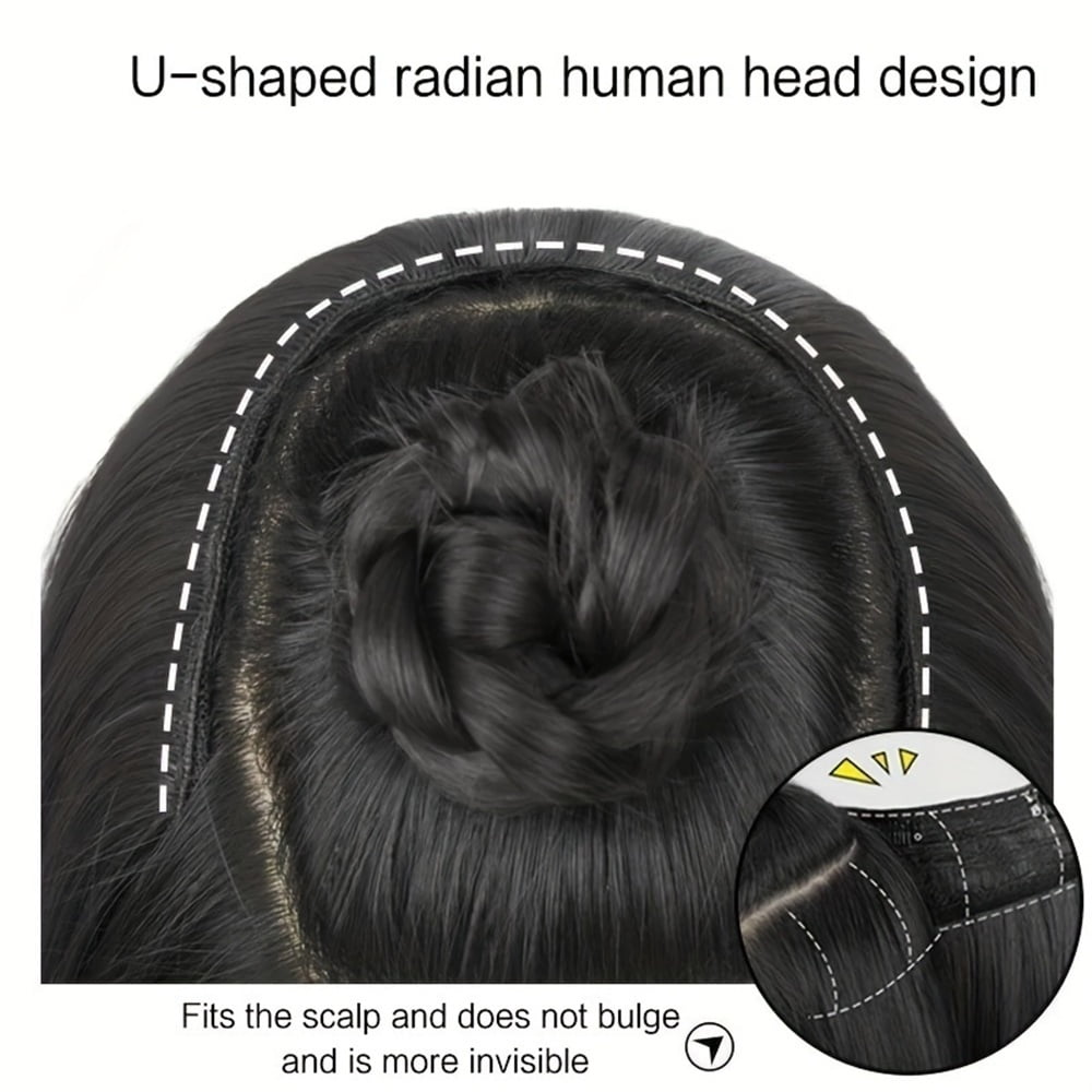 U-shaped Clip In Hair Extensions 3/4 Full Head Instant One Piece Long Wavy Hair Extensions Heat Resistance Synthetic Clip in Hair Extensions