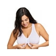 thumbnail image 6 of Glamorise Front-Closure Cotton T-Back Comfort Wirefree Bra 1908 (Women's & Women's Plus), 6 of 9