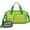 BrightGreen Cartoon Dinosaurs, variant on Women Men Gym Bag,BrightGreen Cartoon Dinosaurs Leaves Pattern Small Duffle Bag Spend the Night Bags for Women with Shoes Compartment Washbag,Detachable Shoulder Strap,19.7x8.3x11 Inches