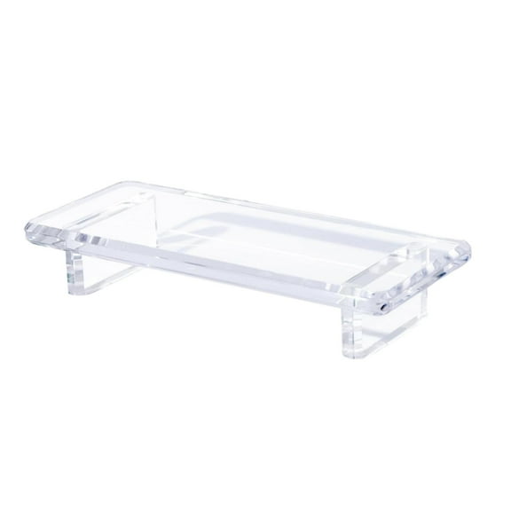 Bathroom Counter Tray Vanity Tray Cosmetic Organizer Clear Acrylic Rectangle for Kitchen Sink and Perfume