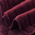 thumbnail image 6 of Home Soft Things 4 Piece Tatami Quilted Faux Fur Bedspread - Burgundy - Oversize King (120" x 120"), 6 of 7