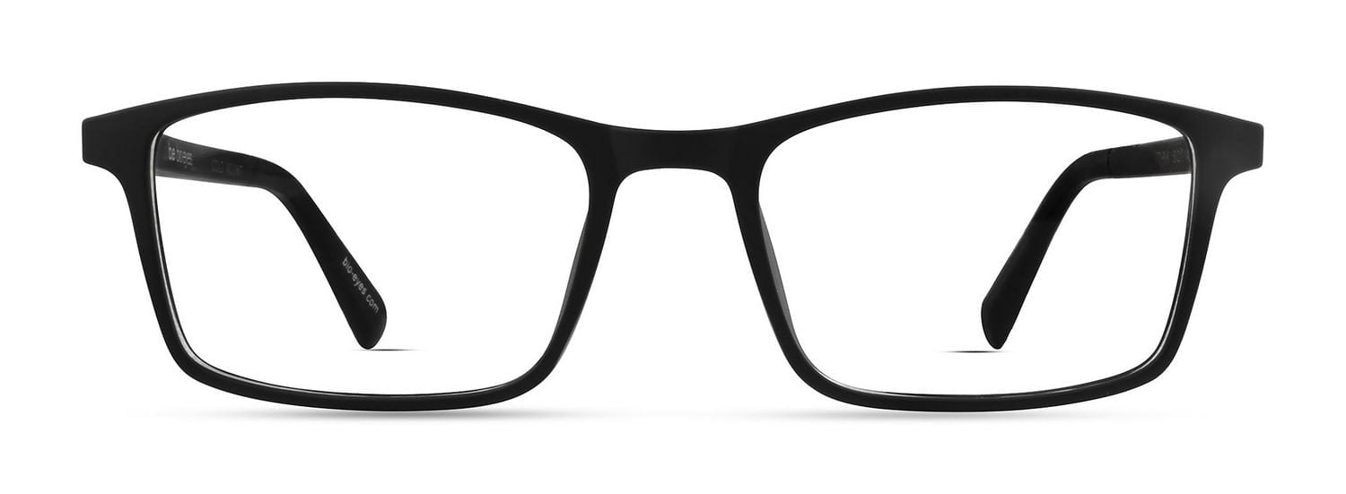 Bio Eyes Mens Prescription Eyeglasses, Reed, Black, 50-17-140