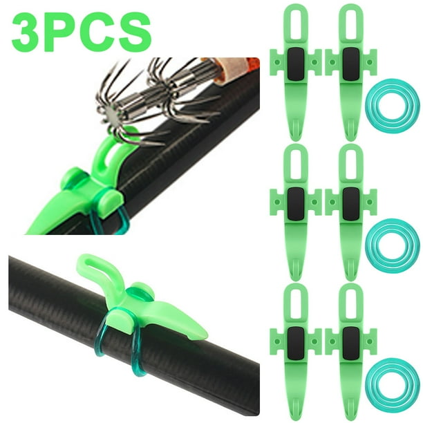 Soporte para Anzuelo Señuelo Multifuncional Accesorios Herramientas Caña Pescar () Verde