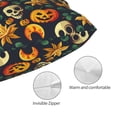 thumbnail image 3 of Fotbe Halloween Skull Funda de Almohada Decorativa Estilo Occidental, Lujo en Algodón, Fundas para Almohadas King, Cojín Estampado para Decoración del Hogar-14"x20", 3 of 6