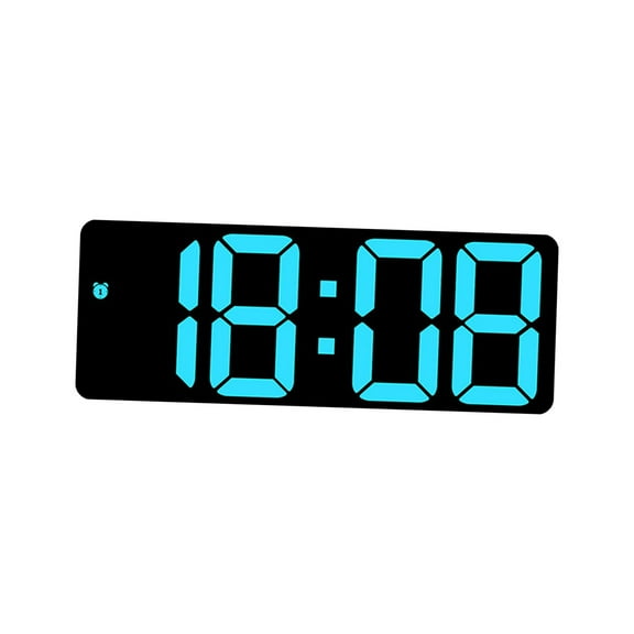 Reloj de pared digital Macarena Despertador digital Pantalla de atenuación 12H 24H Azul