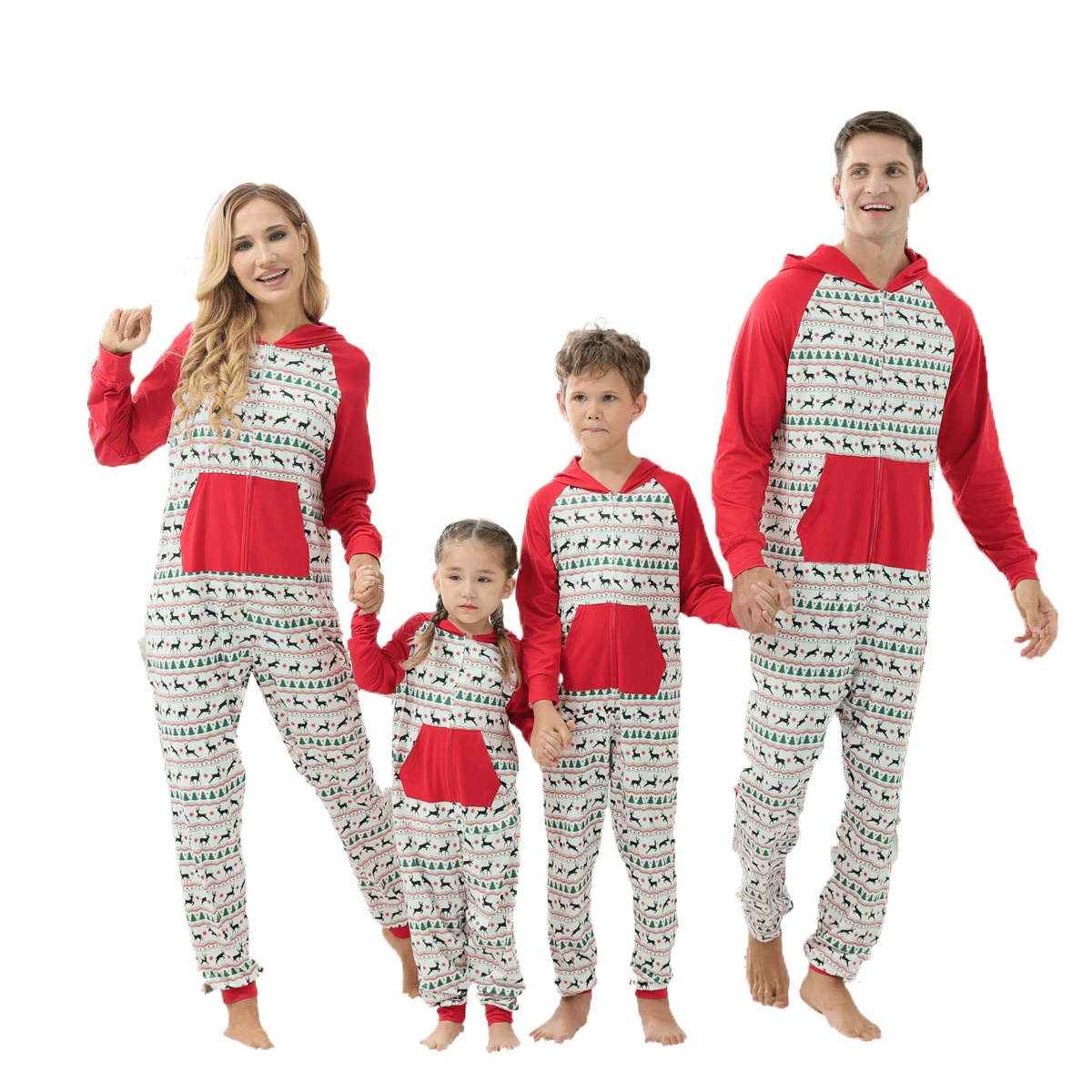 Christmas Family Pyjamas Set Unisex Adult Little Kids Infant Baby Nightwear Homewear Casual Sleeping Wear