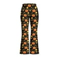 thumbnail image 4 of DISNIMO Halloween Fall Pumpkin Kids Flare Leggings Size 11-12 Bell Bottoms for Girls Flare Leggings Bell Bottoms for Kids Yoga Pants with Pockets Girls Bell-Bottomed Pants Kids Leggings, 4 of 7