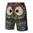 thumbnail image 4 of Balery Boho Owl Traje de Baño Estilo Hawaiano para Hombre, Shorts de Secado Rápido con Bolsillos-Large, 4 of 6
