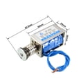 thumbnail image 2 of DC 24V 400mA 45N 10mm Pull Push Type Frame Linear Motion Solenoid Electromagnet, 2 of 4
