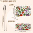 thumbnail image 4 of FORMRS Women Crossbody Purse with Chain Strap Vegan Leather Shoulder Handbag, Vegetables Pattern, 4 of 7