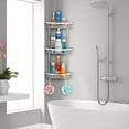 thumbnail image 5 of 3-Tier Triangular Corner Shower Caddy Shelf Bathroom Organizer Storage Holder, 5 of 8