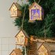 thumbnail image 5 of Luces navideñas Cabaña de troncos 4 piezas Adornos navideños Decoración Luces LED DIY Cabaña de madera Árbol de Navidad Ventana Adornos para habitación de niños, 5 of 5