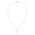 thumbnail image 4 of Simple Polished Cross of Protection Everyday Casual .925 Sterling Silver Necklace | Sterling Silver Necklace for Women | Long Necklaces for Women, 4 of 5