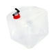 thumbnail image 1 of Bolsa de agua plegable de gran capacidad de 20 l, ideal para camping y picnic (blanca)., 1 of 6