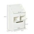 thumbnail image 3 of HOMCOM Kids Bookcase Multi-Shelf Rack Organizer with Storage Drawer for Books for Reading Nook, Classroom, Bedroom, Playroom, White, 3 of 9