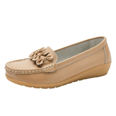 

HGWXX7 Slip On Women Comfort Walking Flat Loafers Casual Shoes Driving Loafers Walking Shoes For Women Fall Shoes