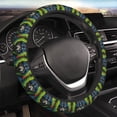 thumbnail image 4 of Kdxio Realistic Style Wolf Warrior Print Elastic Stretch Steering Wheel Cover,Auto Steering Wheel Cover,15 Inch Anti-Slip,Warm in Winter and Cool in Summer,Fit Suvs,Vans Cars,Trucks, 4 of 5