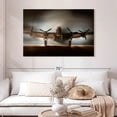 thumbnail image 2 of Elephant Stock Flying Fortress Airplane Wall Art - Horizontal Canvas Wall Art - Living Room Wall Decor - Transportation Canvas - Black And Gray Decor - 48" x 32", 2 of 8
