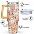thumbnail image 3 of Gift for Dog Lovers Cute Dog Tumbler for Women - 40oz Dog Tumblers with Handle Straw and Lid Tumbler Cup Travel Coffee Mug, 3 of 7