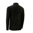 thumbnail image 3 of MakTee Mock Neck Long Sleeve T-Shirt Heavy-Weight Ultra-Soft 100% U.S. Cotton, 3 of 8