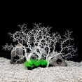 thumbnail image 5 of Decoración artificial de plantas de acuario, decoración plástica de pecera de arrecife de coral, 5 of 5