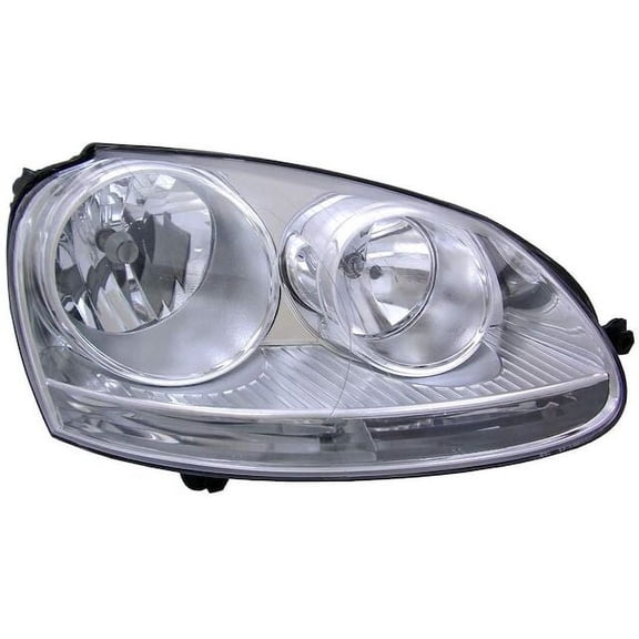 Right Passenger Side Headlight Assembly - Compatible with 2005 - 2010 Volkswagen Jetta 2006 2007 2008 2009