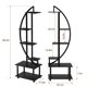 thumbnail image 2 of QinaQin Soporte para plantas de interior con ruedas, 6 niveles y diseño escalonado de 176 cm, paquete de 2 estantes metálicos para sala, balcón, jardín o decoración, 2 of 7