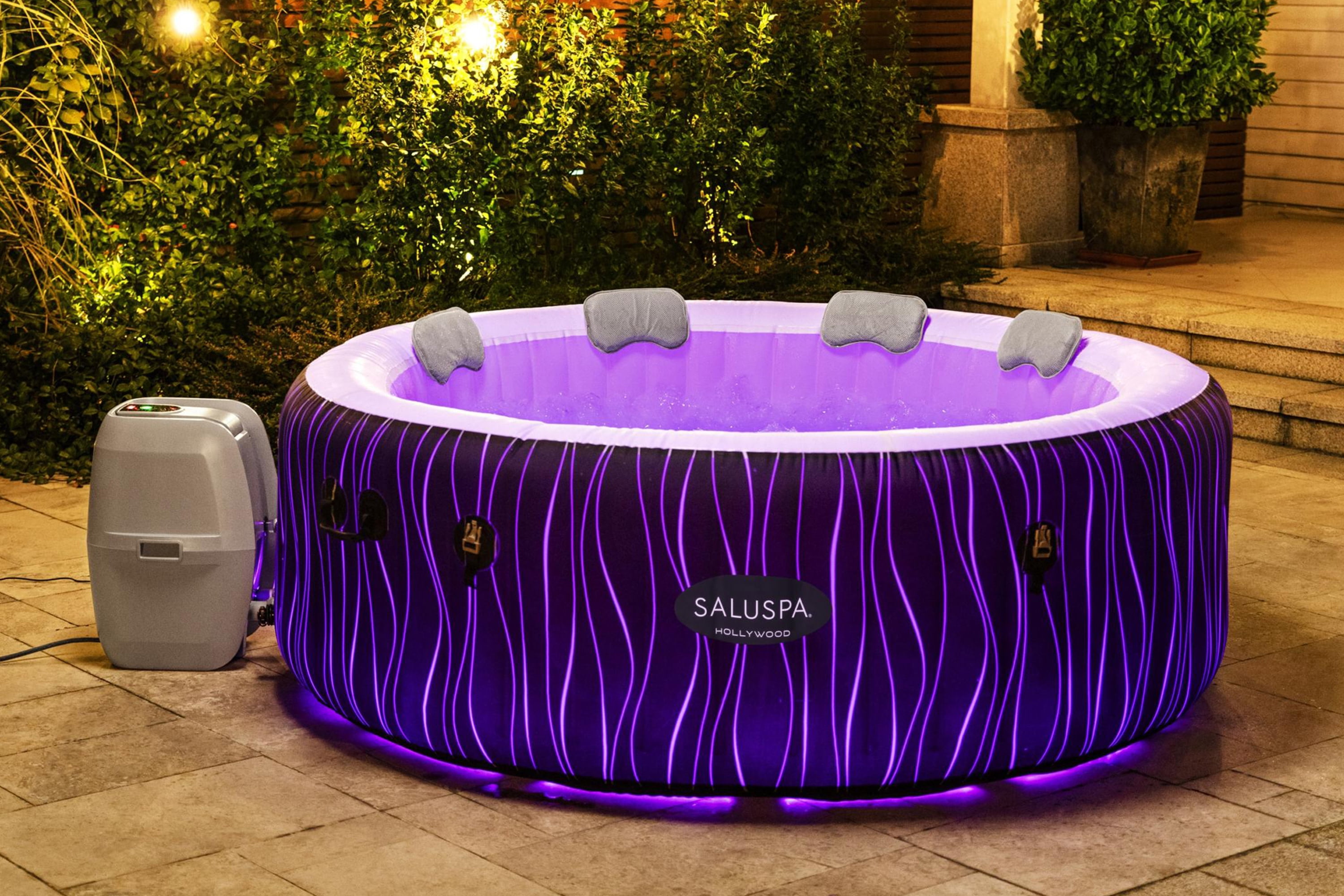 SaluSpa 77" X 26" Hollywood Spa AirJet Spa With LED Light