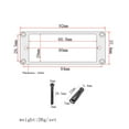 thumbnail image 2 of YSNOOWE Humbucker Pickup Mounting Rings Set 2Mm Thick Metal Flat Base Pickup Frame Black 1Set, 2 of 8