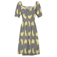 thumbnail image 5 of Bananas - Banana Print and Pattern Sleeveless Dress Long dress wedding dresses for woman, 5 of 7