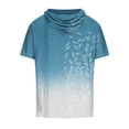 thumbnail image 4 of Qiopertar Liquidation à Moins de 5$ T-Shirt à Manches Courtes à Capuche Col Rond Impression Numérique pour Hommes en Liquidation, 4 of 4