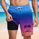 thumbnail image 4 of Pantalones Cortos Casuales para Hombre Imprimir con Bolsillos Pantalones de Playa de Cintura Elástica, Pantalones Cortos de Cintura Elástica para Hombre, 4 of 5