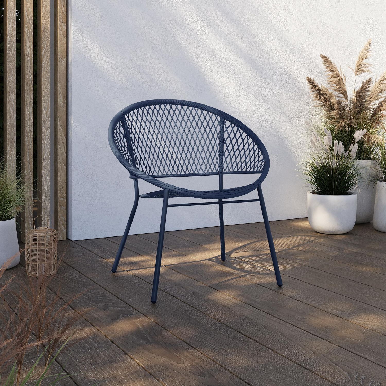 Wicker Mainstay Lawn Chairs Mainstays Patio Wicker Stacking Chair