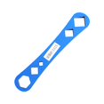 thumbnail image 3 of funtasica Oil Pan Wrench Direct Replace Sturdy Disassembly Square Wrench for Auto Blue, 3 of 9