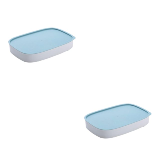 Wosthever solución de almacenamiento de cocina: conveniente y que ahorra espacio, adecuada para todas las ocasiones, contenedor de Azul 2Conjunto