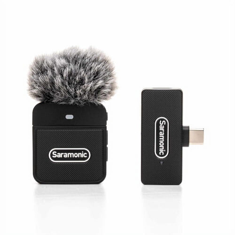 Saramonic Blink 100 B5 Clip-On Wireless Mic System for iPhone 15, Android Devices, iPads & Computers w/ USB-C