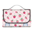 thumbnail image 1 of Fiudx Manta de Picnic, Esterilla Playa Plegable, Manta Ligera para Acampar, Ideal para Viajes, Concierge Familiares, Regalo para Amantes de Las Actividades Al Aire Libre, Diseño de Cuadrícula Roja y, 1 of 6