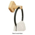 thumbnail image 4 of kurtrusly Towel Rings For Bathroom Space-saving Multi-functional Made With Aluminum And Wood Towel Holder Style 3, 4 of 6
