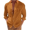 thumbnail image 1 of RKSTN Cardigan pour Hommes Mode Décontractée Col Rabattu Chandail en Molleton Col Uni Manches Longues Hauts en Coton Décontractés et Élégants pour l'Automne, 1 of 9