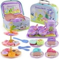 thumbnail image 1 of YOPTOP Children's Play House Toys Plastic Afternoon Tea Snack Set Simulation Snacks Cartoon Dinosaur Tea Set Gift Box Set, 1 of 7