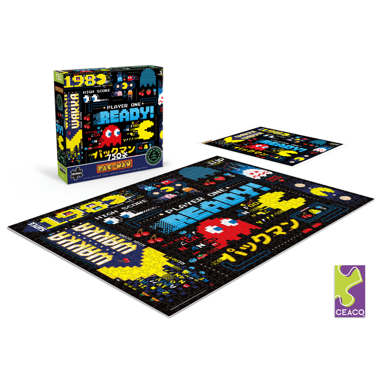 Ceaco Pac-man Glow 750 Piece Interlocking Jigsaw Puzzle - Walmart.com