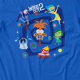 thumbnail image 3 of Disney Pixar Inside Out 2 Men's Emotional Whirl Groupshot T-Shirt (Black, S-XXXL), 3 of 3