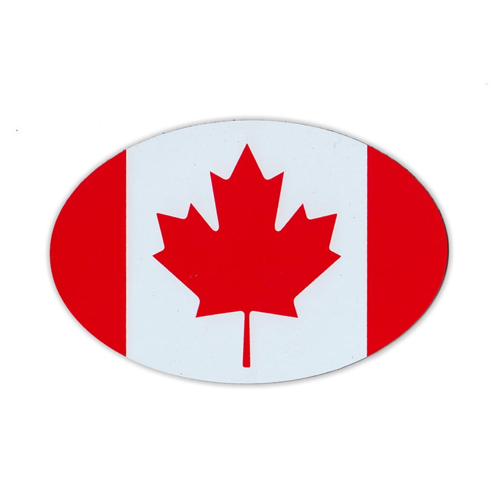 Oval Shaped Canadian Flag (Canada) Pride, Support,
