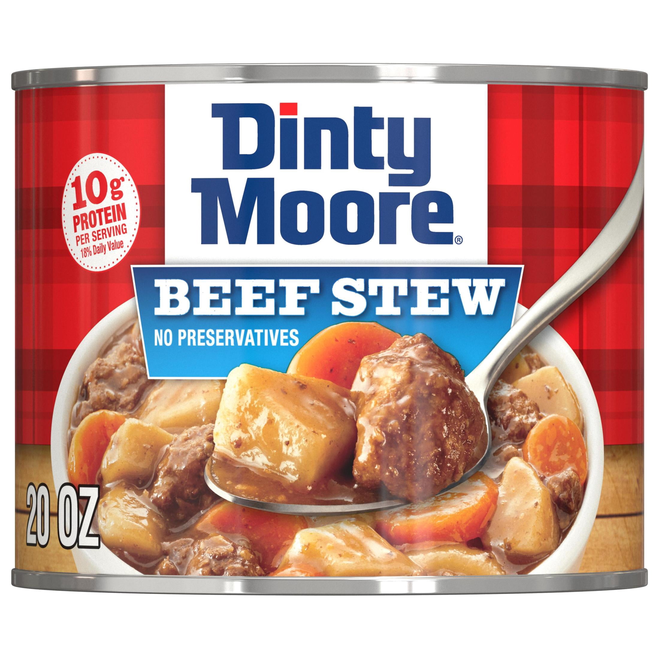 (3 pack) DINTY MOORE Beef Stew with Potatoes and Carrots, Shelf-Stable, 20 oz Steel Can