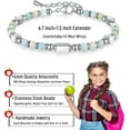 thumbnail image 3 of Back To School Gifts, Tiny Natural Stone First Day of School Back To School Bracelet Gifts for Girls Students Daughter Granddaughter Niece Sister Friend, 3 of 8