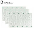 thumbnail image 1 of Nano Film Car Stickers, License Plate Number Reflective Digital Stickers, 1 of 1