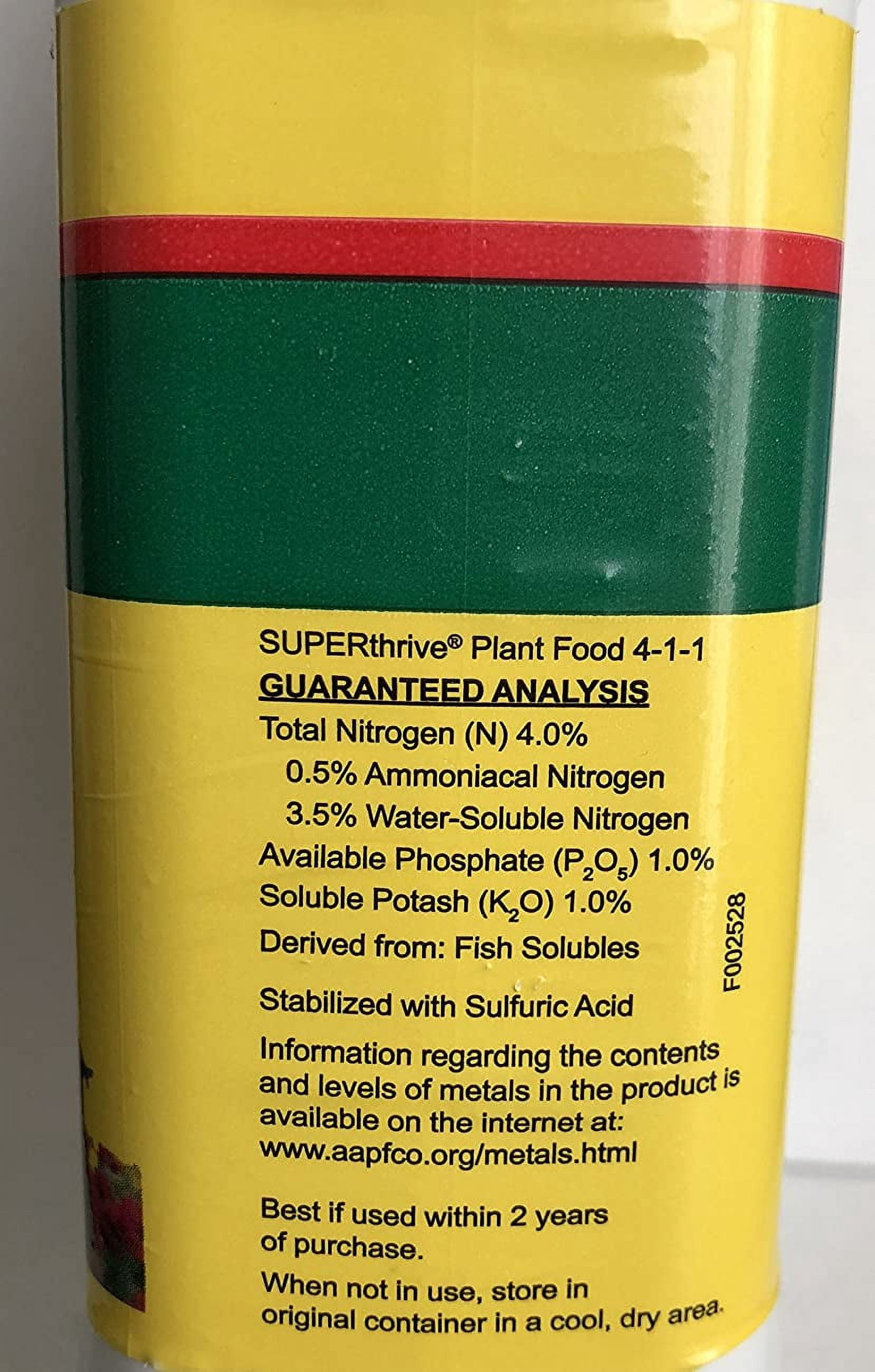 Superthrive Organic Liquid Plant Food 1 qt